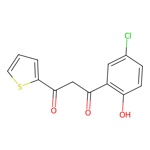1-(5-Chloro-2-hydroxyphenyl)-3-(thiophen-2-yl)propane-1,3-dione structure