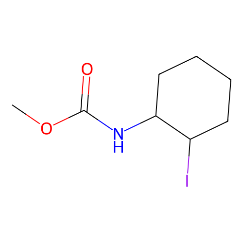 methyl N-(2-iodocyclohexyl)carbamate structure