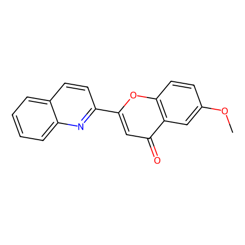 6-Methoxy-2-(quinolin-2-yl)-4h-chromen-4-one structure