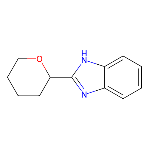 2-tetrahydropyran-2-yl-1H-benzimidazole structure