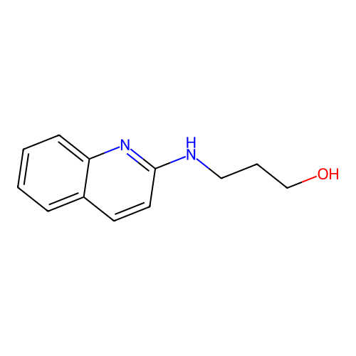 2-[3-Hydroxypropylamino]quinoline structure