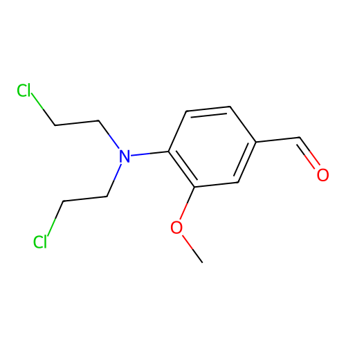 4-[Bis(2-chloroethyl)amino]-3-methoxybenzaldehyde structure