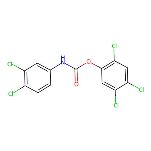2,4,5-Trichlorophenyl 3,4-dichlorophenylcarbamate structure