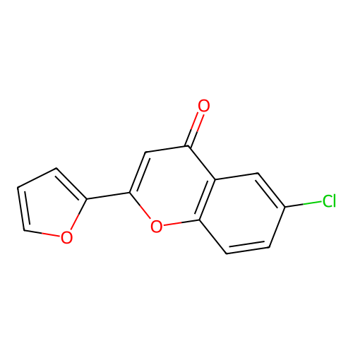 6-Chloro-2-furan-2-yl-chromen-4-one structure