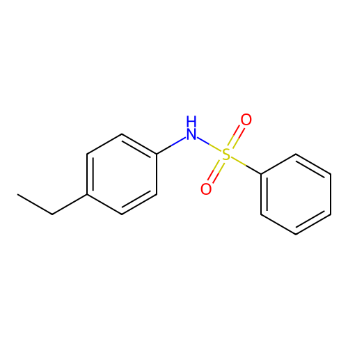 N-(4-乙基苯基)苯磺酰胺 structure