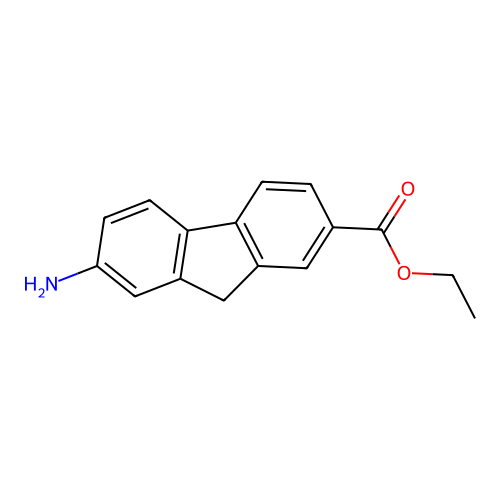 Ethyl 7-amino-9h-fluorene-2-carboxylate structure