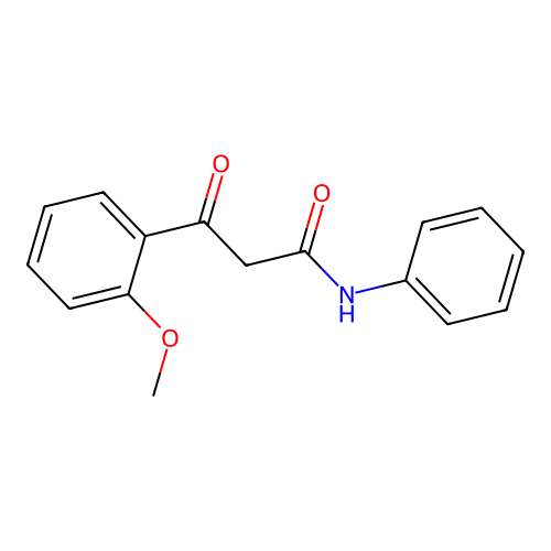 3-(2-methoxyphenyl)-3-oxo-N-phenylpropanamide structure
