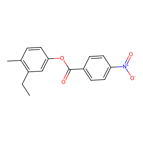 3-Ethyl-4-methylphenyl 4-nitrobenzoate structure