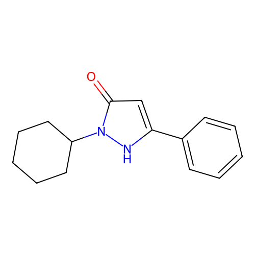 1-cyclohexyl-3-phenyl-1H-pyrazol-5-ol structure