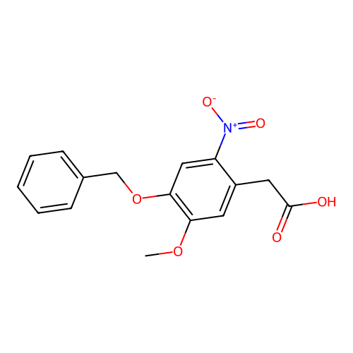 (4-Benzyloxy-5-methoxy-2-nitro-phenyl)-acetic acid structure
