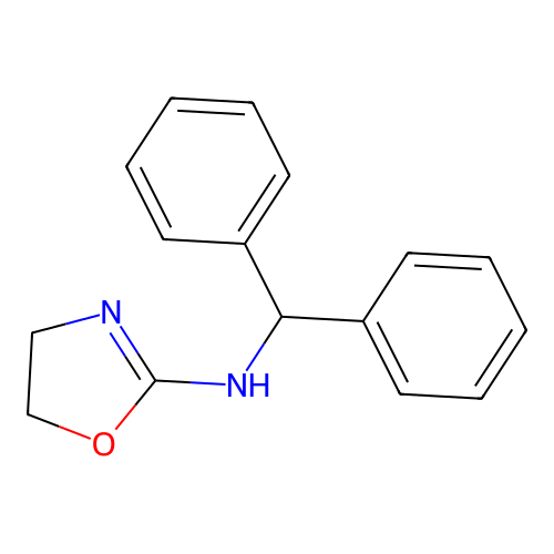 N-(Diphenylmethyl)-4,5-dihydro-1,3-oxazol-2-amine structure