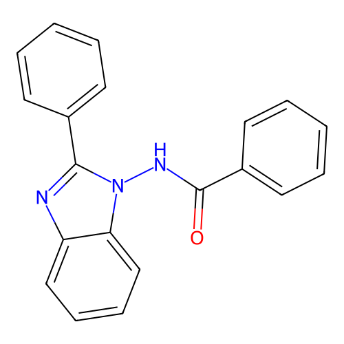 N-(2-Phenyl-1H-benzimidazol-1-yl)benzenecarboximidic acid structure
