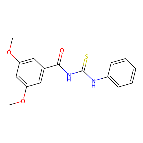 3,5-dimethoxy-N-(phenylcarbamothioyl)benzamide structure