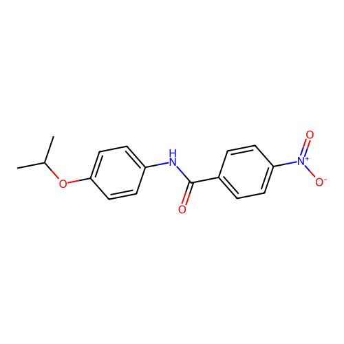 4-nitro-N-(4-propan-2-yloxyphenyl)benzamide structure