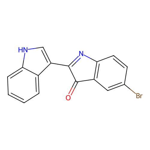 3H-Indol-3-one, 5-bromo-2-(1H-indol-3-yl)- structure
