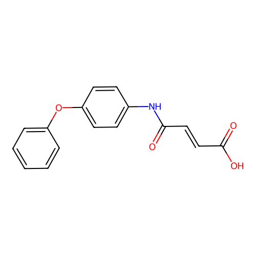 3-[(4-Phenoxyphenyl)carbamoyl]prop-2-enoic acid structure