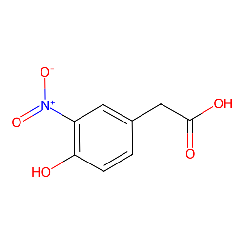 4-羟基-3-硝基苯乙酸 structure