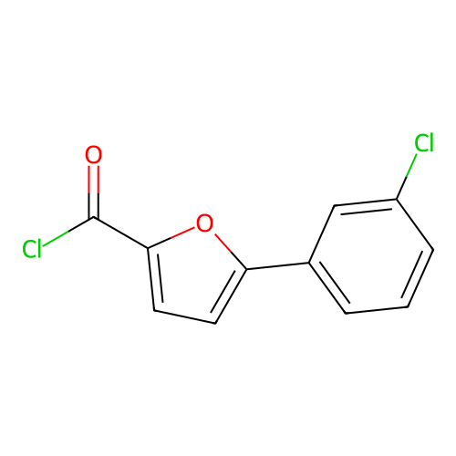 5-(3-chlorophenyl)furan-2-carbonyl Chloride structure