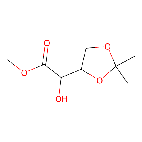 Methyl 2-(2,2-dimethyl-1,3-dioxolan-4-yl)-2-hydroxyacetate structure