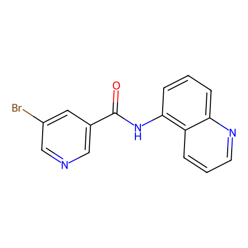 5-bromo-N-(quinolin-5-yl)nicotinamide structure