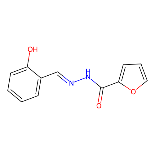 N-[(2-hydroxyphenyl)methylideneamino]furan-2-carboxamide structure