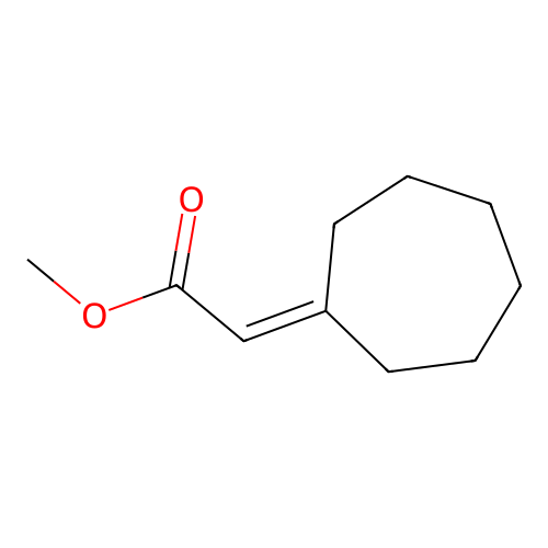 Methyl 2-cycloheptylideneacetate structure