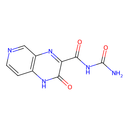 N-carbamoyl-2-oxo-1H-pyrido[3,4-b]pyrazine-3-carboxamide structure