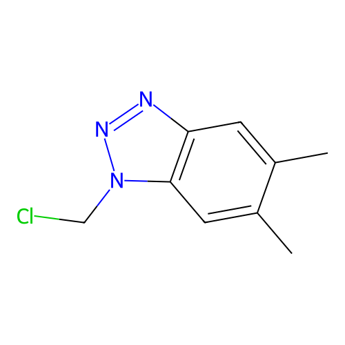 1-(Chloromethyl)-5,6-dimethylbenzotriazole structure