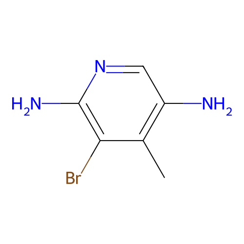 2,5-Diamino-3-bromo-4-picoline structure