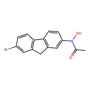 7-Bromo-N-hydroxyl-2-acetylaminofluorene structure