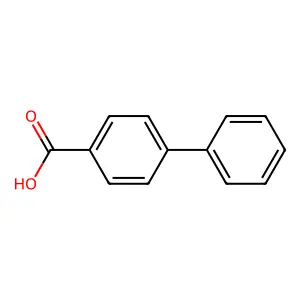 联苯-4-甲酸 structure