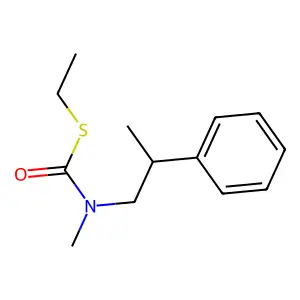 Carbamothioic acid, methyl(2-phenylpropyl)-, S-ethyl ester structure