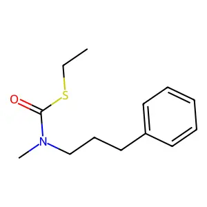 Carbamothioic acid, methyl(3-phenylpropyl)-, S-ethyl ester structure