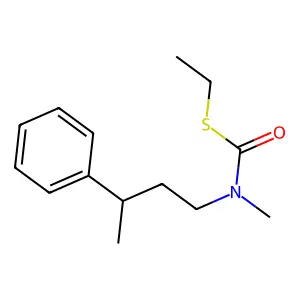 Carbamothioic acid, methyl(3-phenylbutyl)-, S-ethyl ester structure
