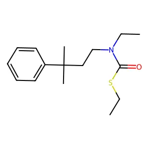 Carbamothioic acid, ethyl(3-methyl-3-phenylbutyl)-, S-ethyl ester structure