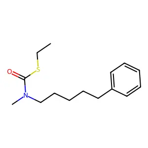 Carbamothioic acid, methyl(5-phenylpentyl)-, S-ethyl ester structure