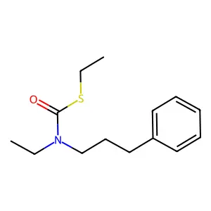 Carbamothioic acid, ethyl(3-phenylpropyl)-, S-ethyl ester structure