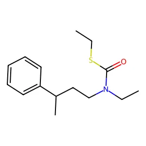 Carbamothioic acid, ethyl(3-phenylbutyl)-, S-ethyl ester structure