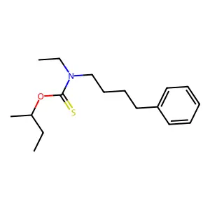 Carbamothioic acid, ethyl(4-phenylbutyl)-, S-butyl ester structure