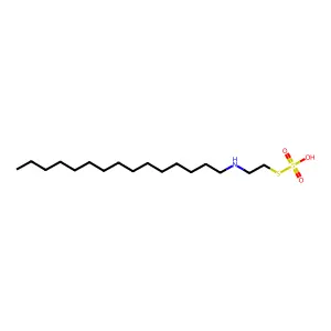 Ethanethiol, 2-pentadecylamino-, hydrogen sulfate (ester) structure