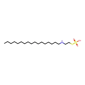 Ethanethiol, 2-heptadecylamino-, hydrogen sulfate (ester) structure