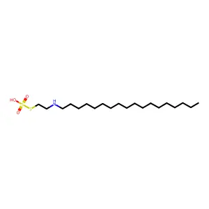 Ethanethiol, 2-octadecylamino-, hydrogen sulfate (ester) structure