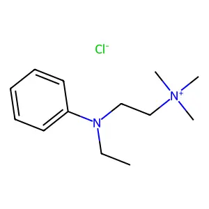 Ethanaminium, 2-(ethylphenylamino)-N,N,N-trimethyl-, chloride (1:1) structure