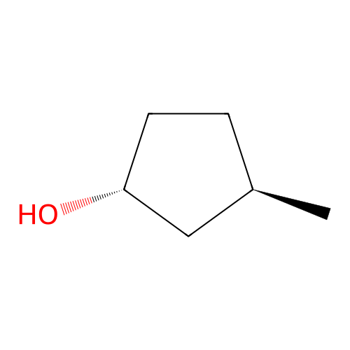 (1R,3R)-3-methylcyclopentan-1-ol structure