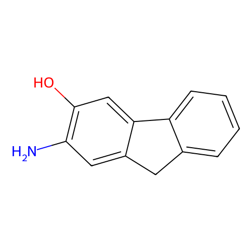 2-amino-9H-fluoren-3-ol structure