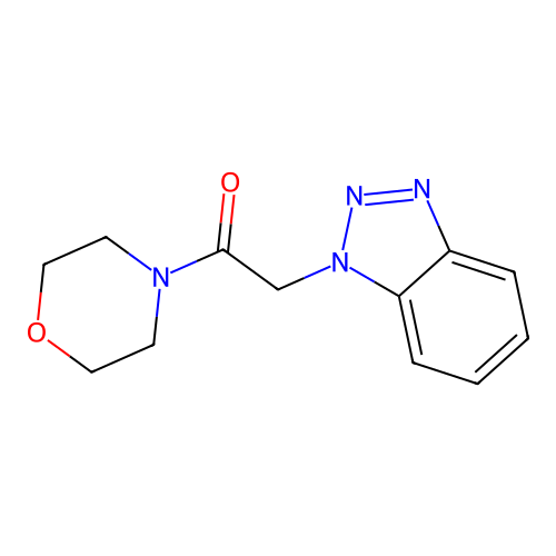 2-(1H-benzotriazol-1-yl)-1-(morpholin-4-yl)ethanone structure