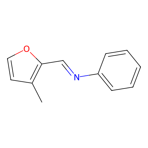 3-Methylfuran-2-carbaldehyde-n-phenylimine structure