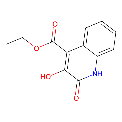 Ethyl 3-hydroxy-2-oxo-1,2-dihydroquinoline-4-carboxylate structure