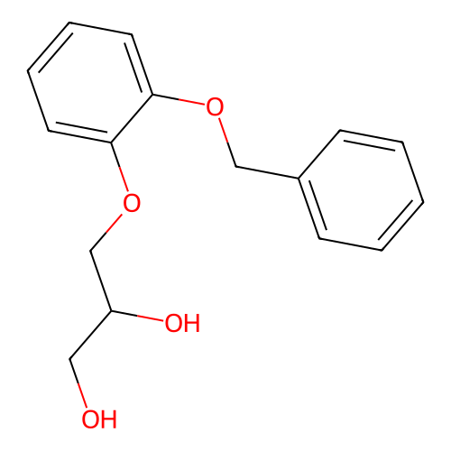 1,2-Propanediol, 3-((o-benzyloxy)phenoxy)- structure