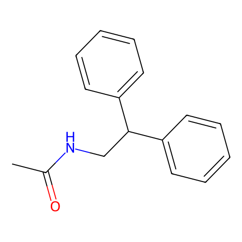 Acetamide, N-(2,2-diphenylethyl)- structure
